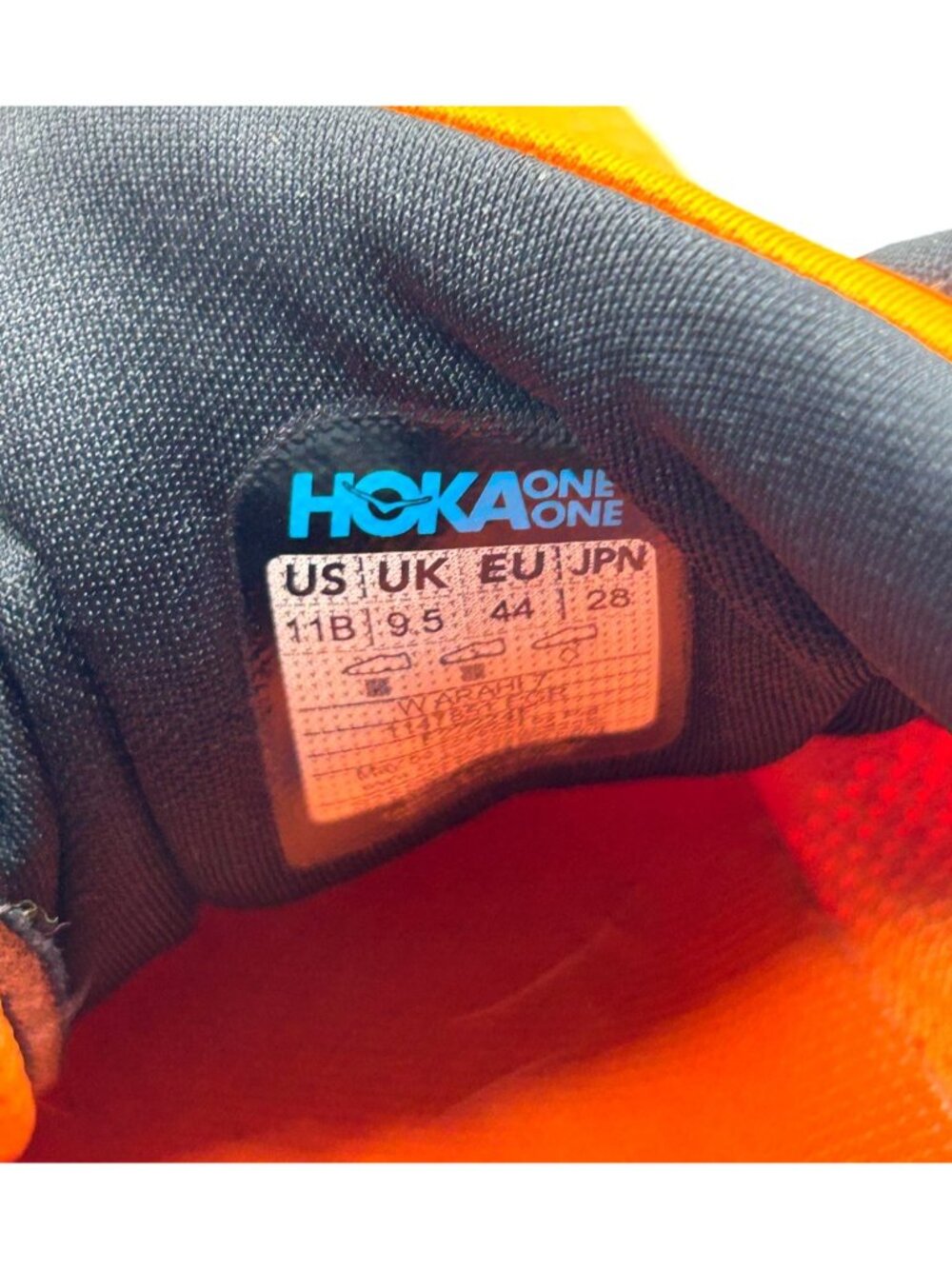 Hoka One One Men’s Orange Yellow Mesh Arahi 7 Running Shoes Size 11 3515 - Picture 8 of 16